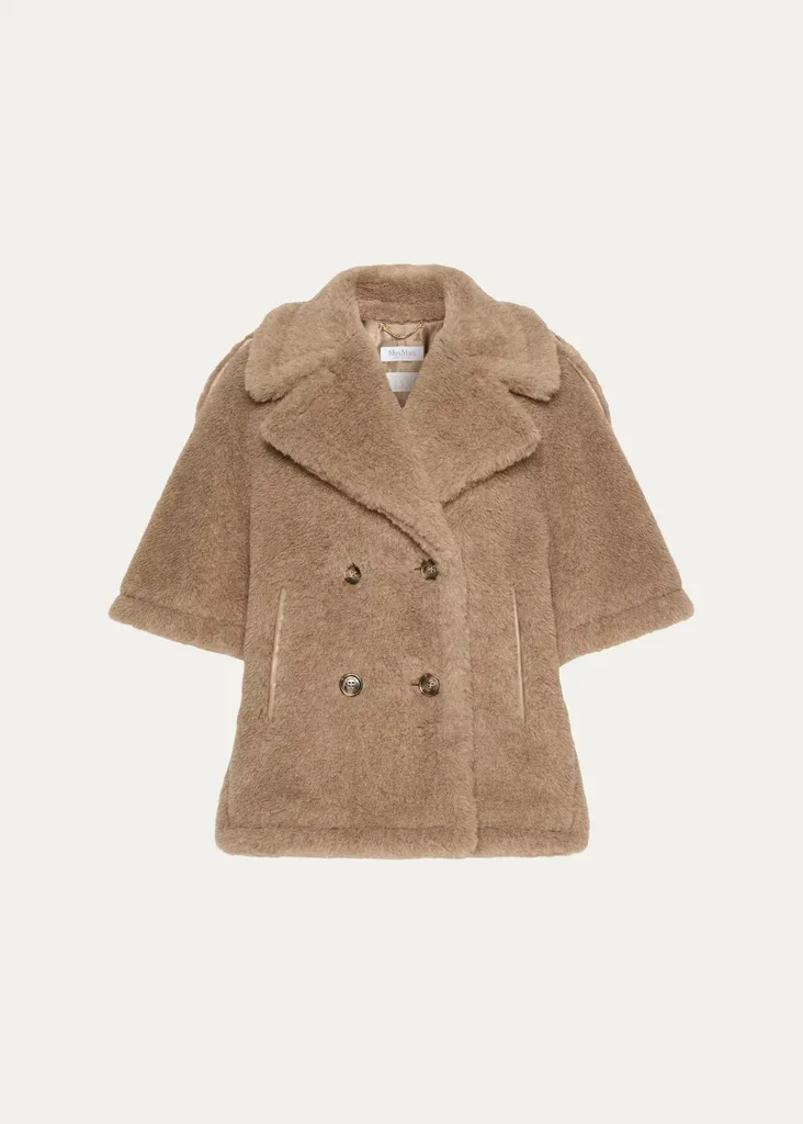 Alpaca and Cashmere Teddy Cape