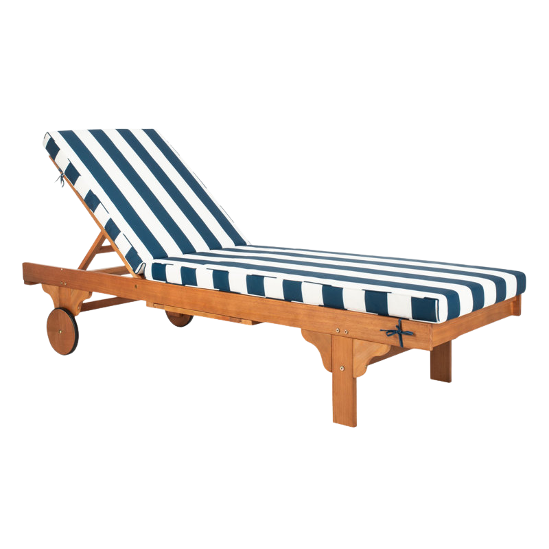 Alvah Outdoor Eucalyptus Chaise Lounge