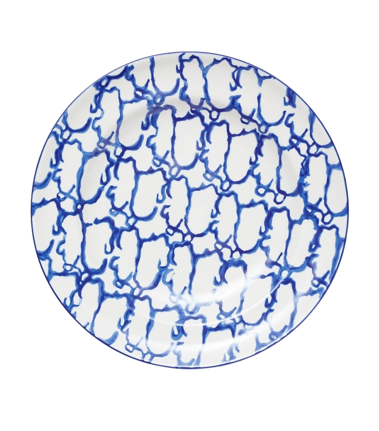 Spongeware Rim Soup Bowl, Set of 2