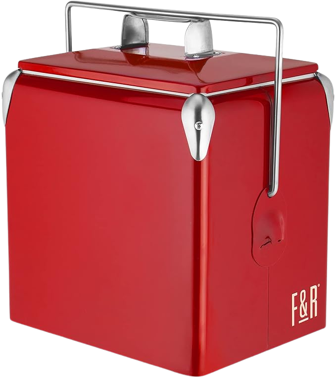 Red Vintage Cooler