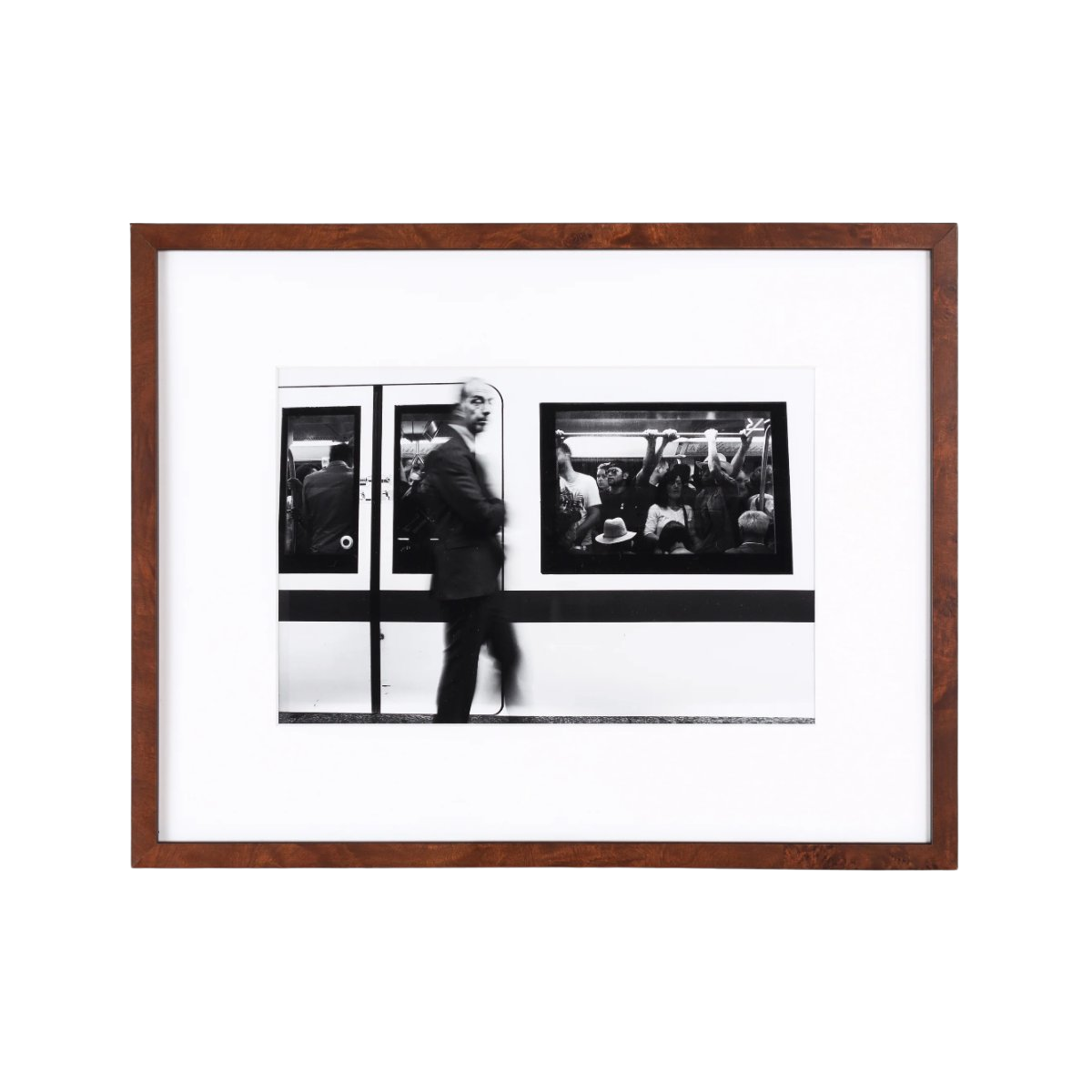 Frederick Skinny dark burl wood frame