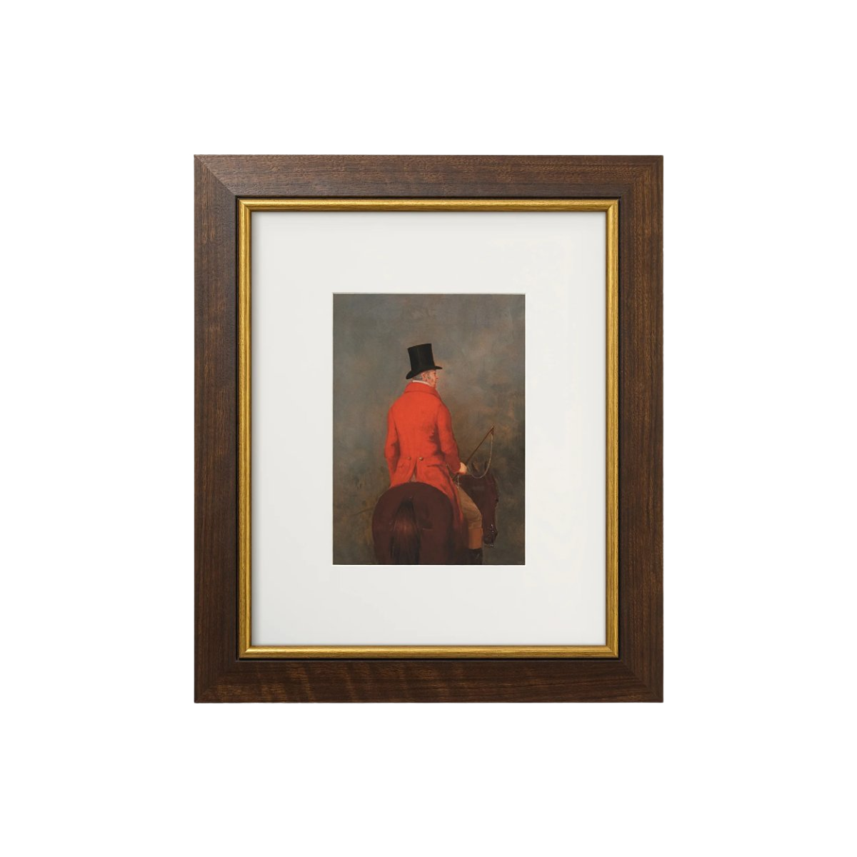Windsor Wide dark wood frame with gold accents