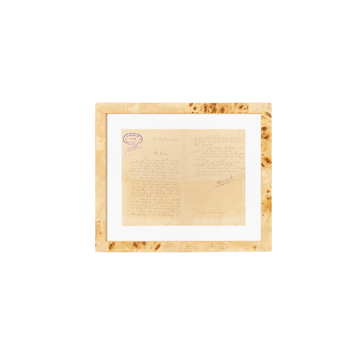 Giza Burl wood gallery frame