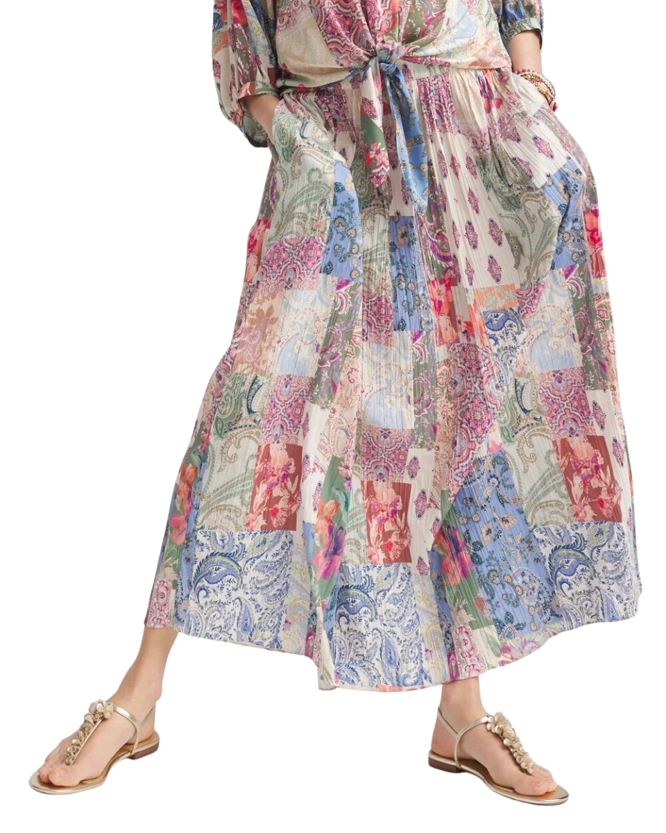 Floral Paisley Maxi Skirt