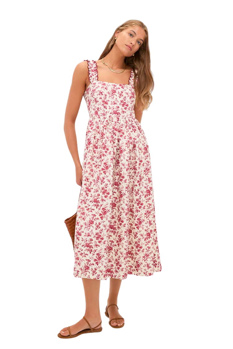 Pomegranate Bloom Rolia Dress