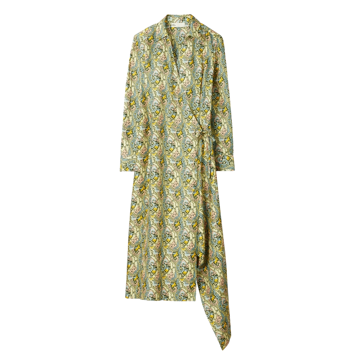 SILK WRAP DRESS
