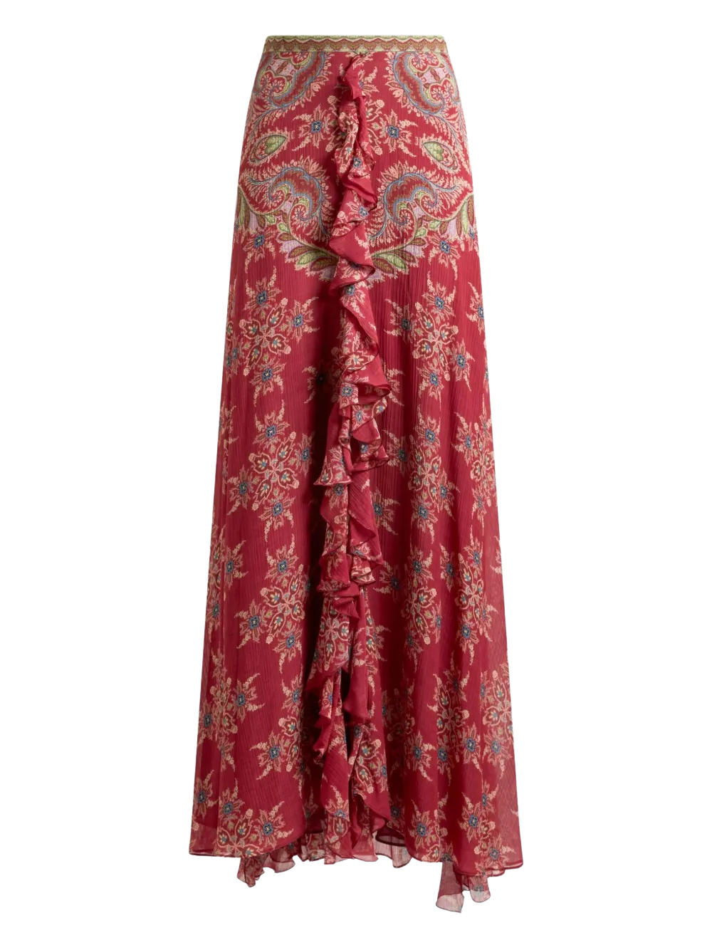 ETRO paisley-print high-rise skirt