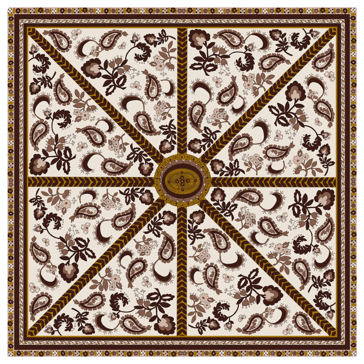 Chocolate Château Scarf 90
