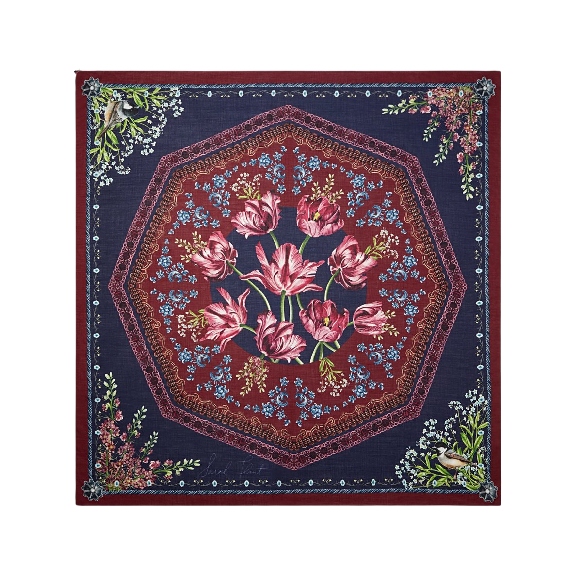 Filigree Floral Scarf 140