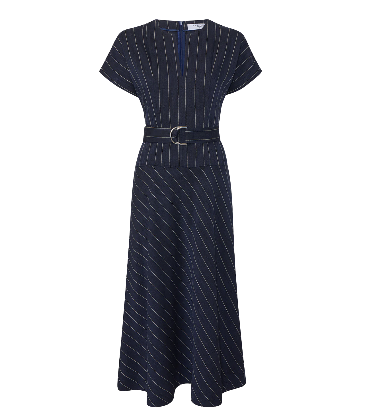 The Cereah Belt Dress - Summer Pinstripe