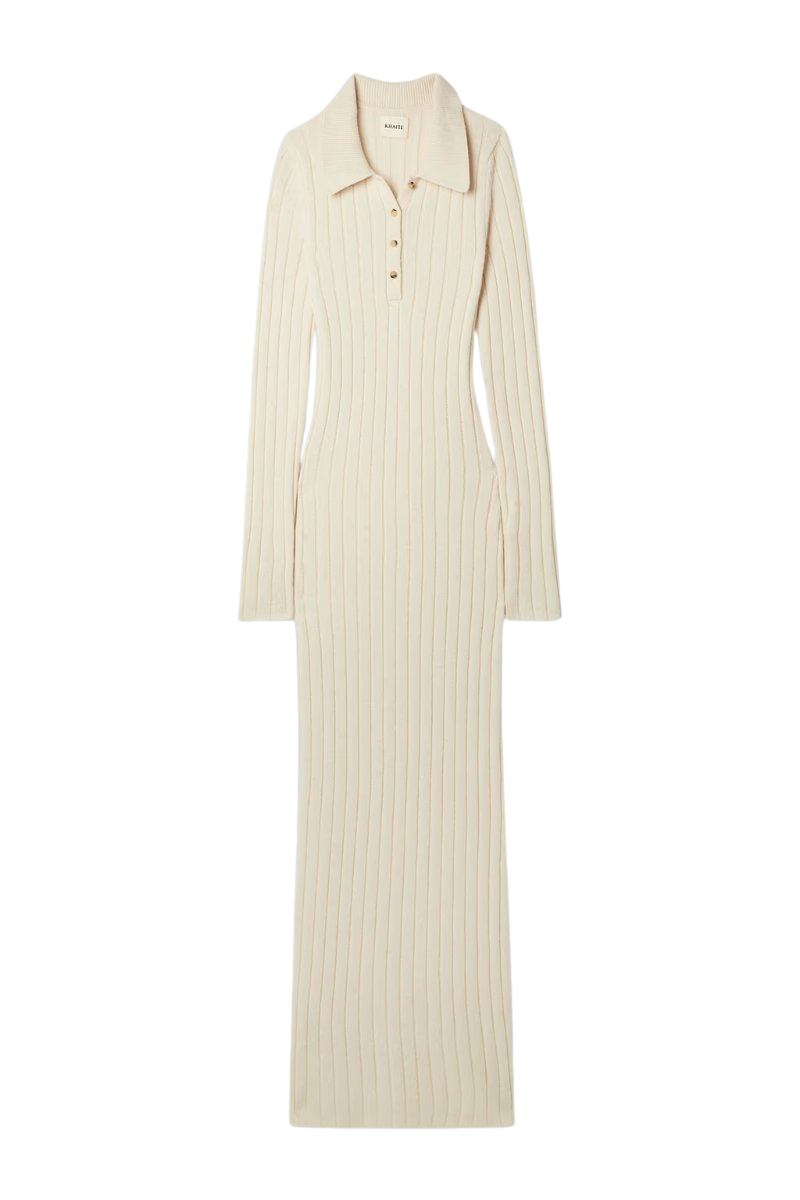 Hans ribbed cashmere maxi dress