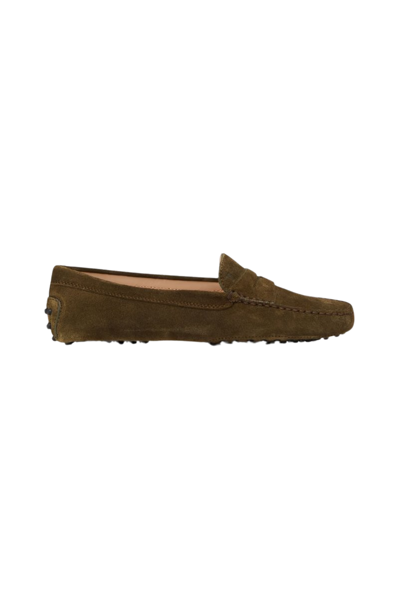 Gommino suede loafers
