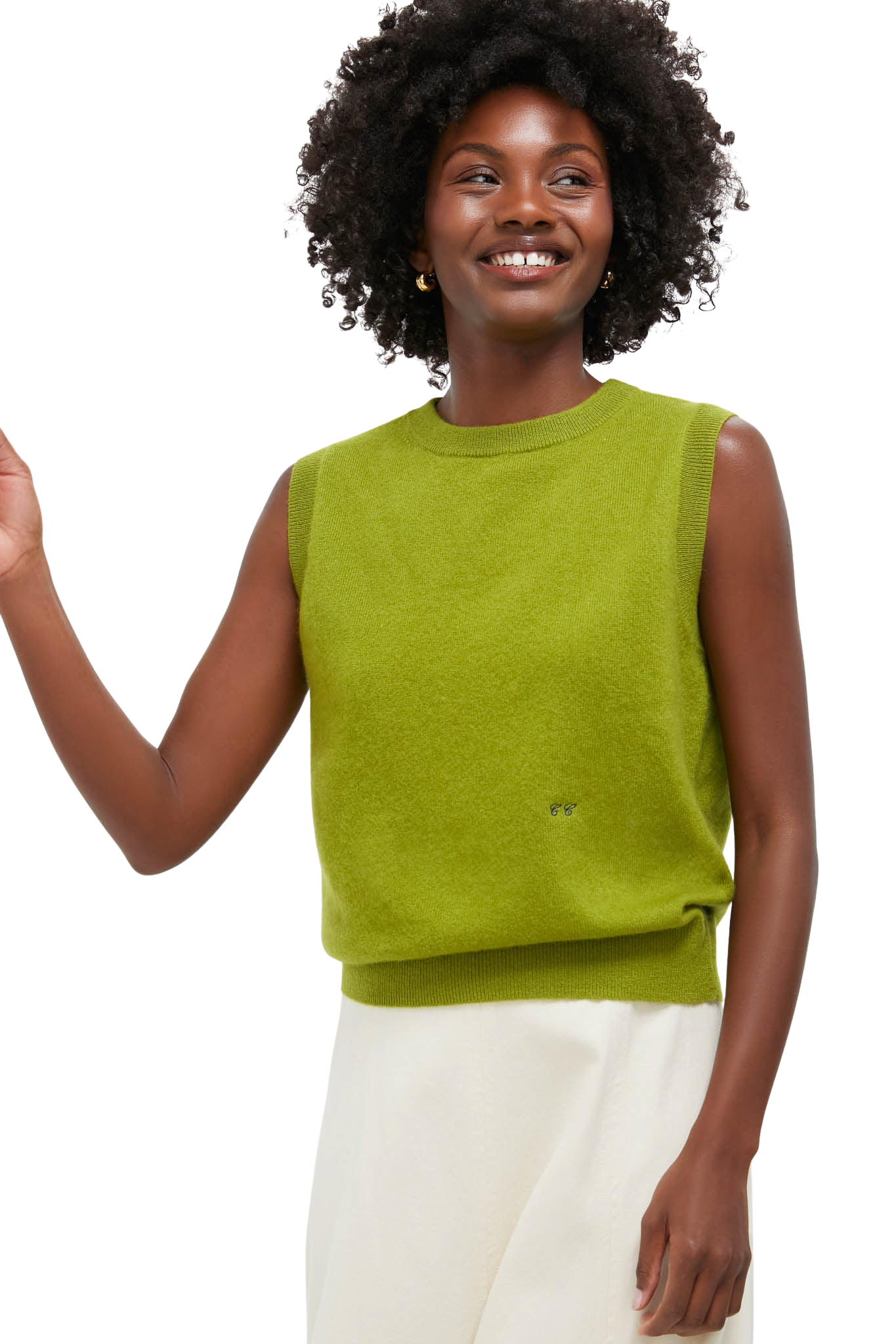 Woodbine Green Cashmere Shell