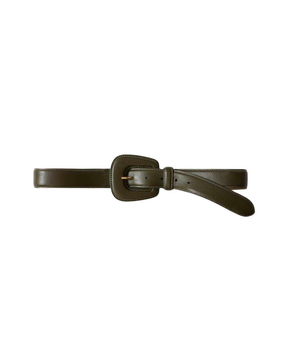 Elsy Leather-Buckle Belt