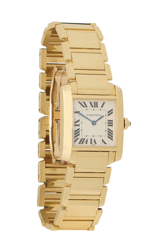 Tank Française 18K Yellow Gold Watch Small