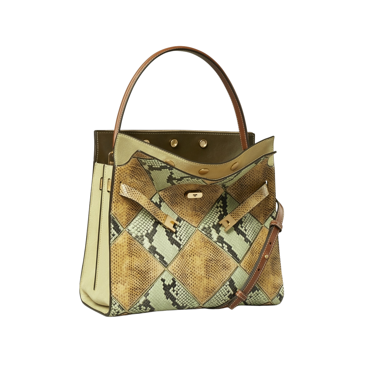 LEE RADZIWILL DIAMOND EMBOSSED DOUBLE BAG