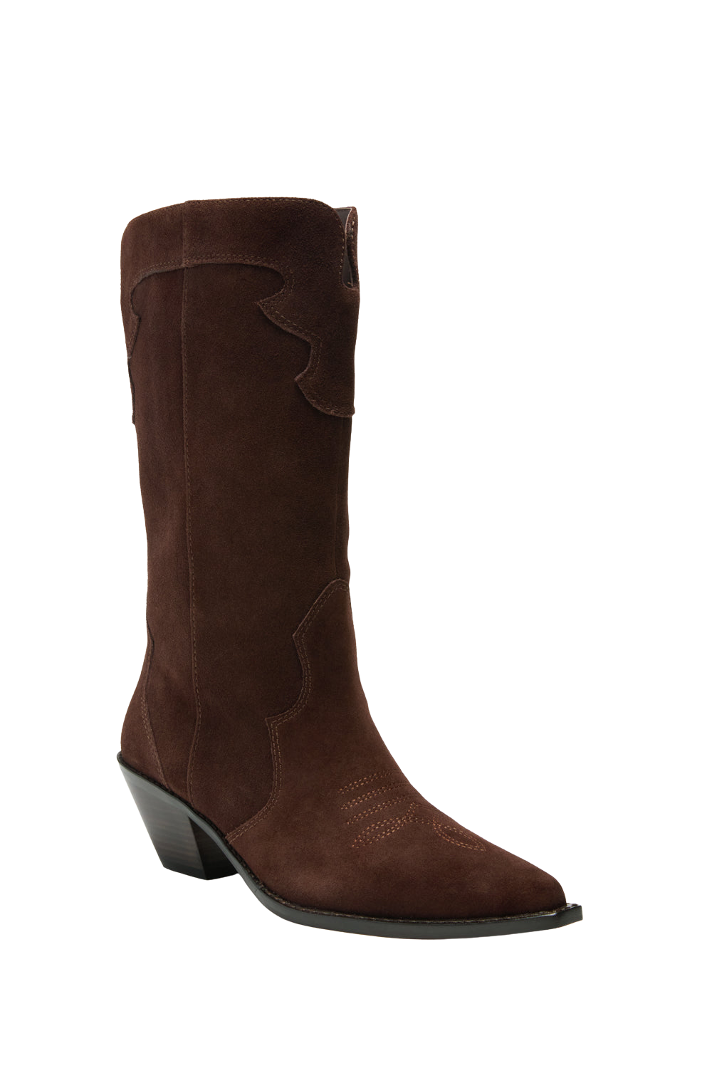 Chocolate Brown Suede Wilson Cowboy Boots