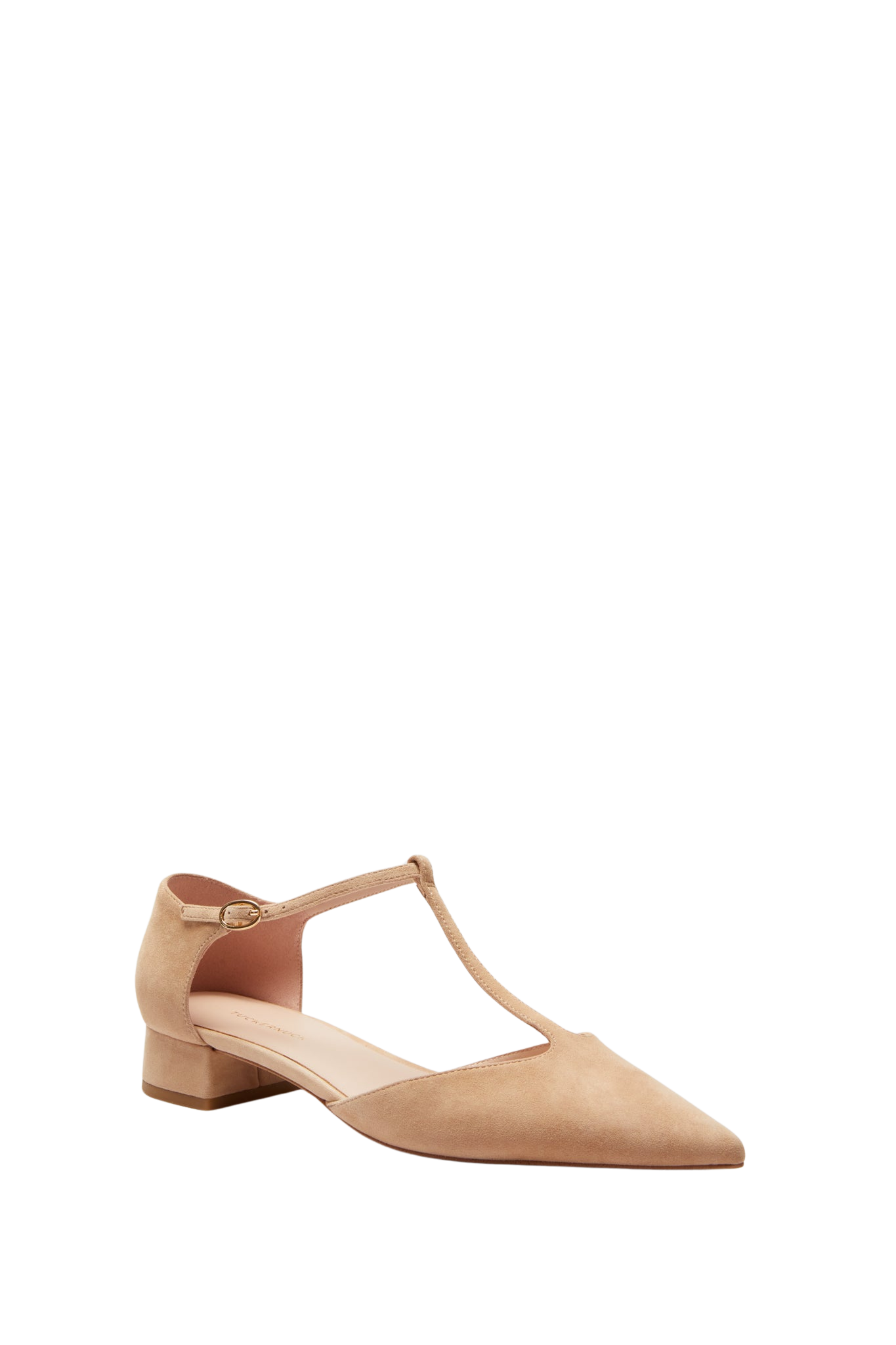 Nude Suede Collins Flats