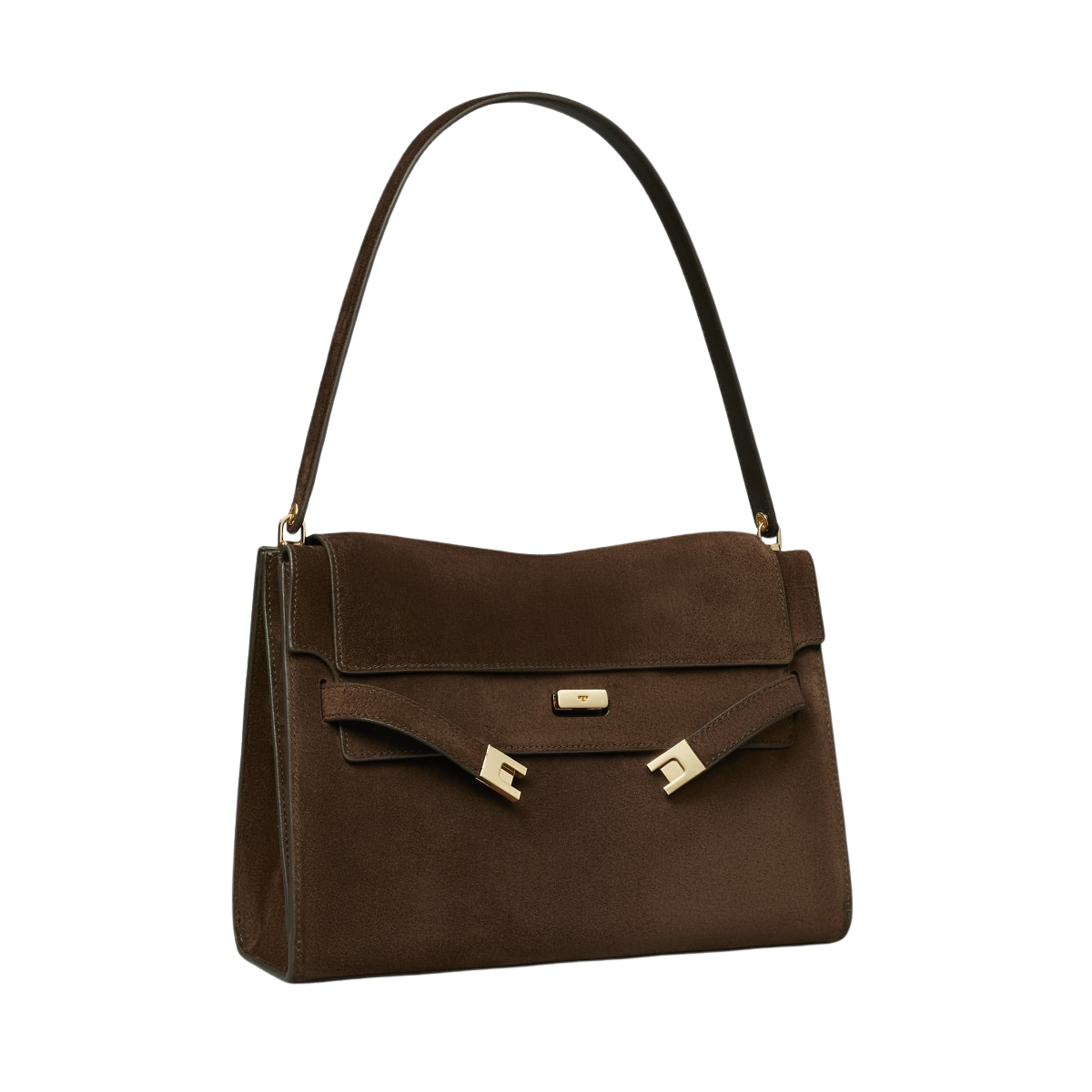 Large Lee Radziwill Suede Shoulder Bag