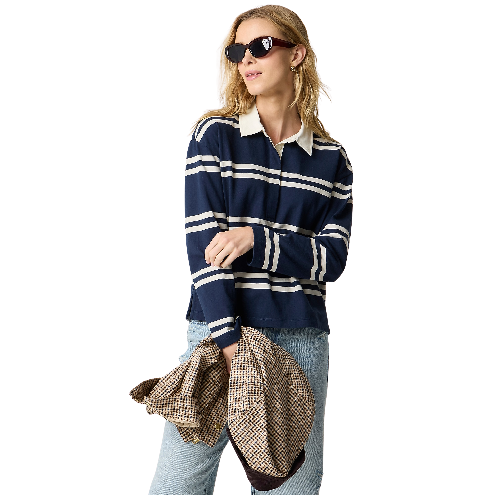 Striped rugby shirt