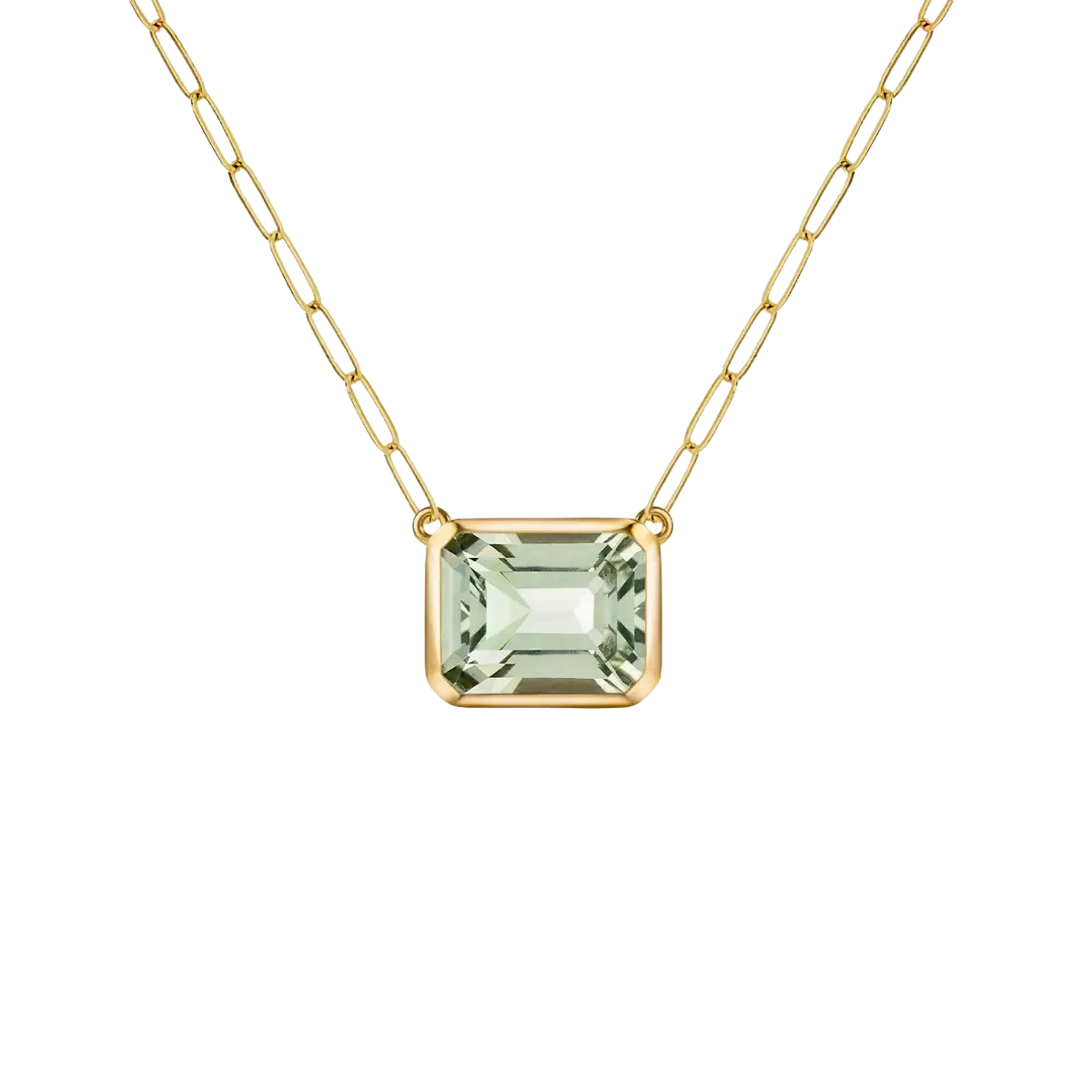 Warren Green Amethyst Necklace