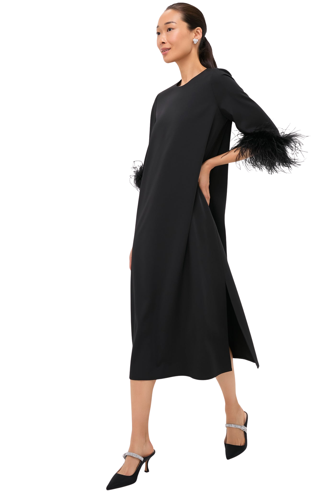 Black Feather Jamie Dress