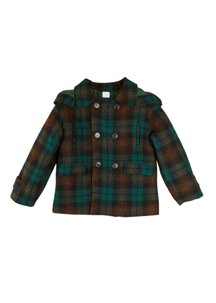 Montrose Check Coat in Green (2-10yrs)