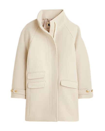 Vivienne topcoat in pinstripe wool blend