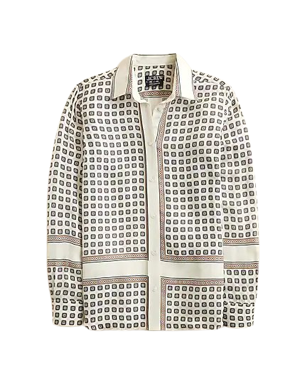 Jules classic-fit shirt in foulard print