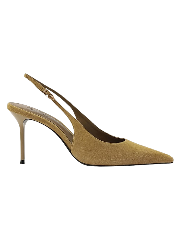 Alicia Sling 90MM Suede Slingback Pumps