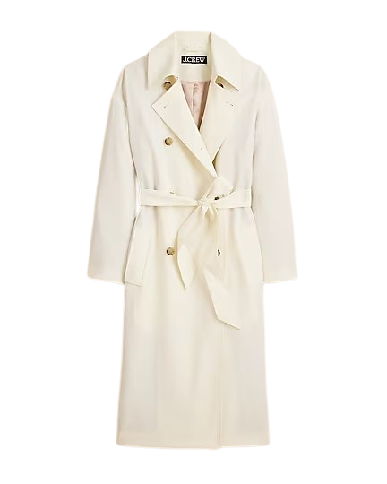 Trench coat in wool blend