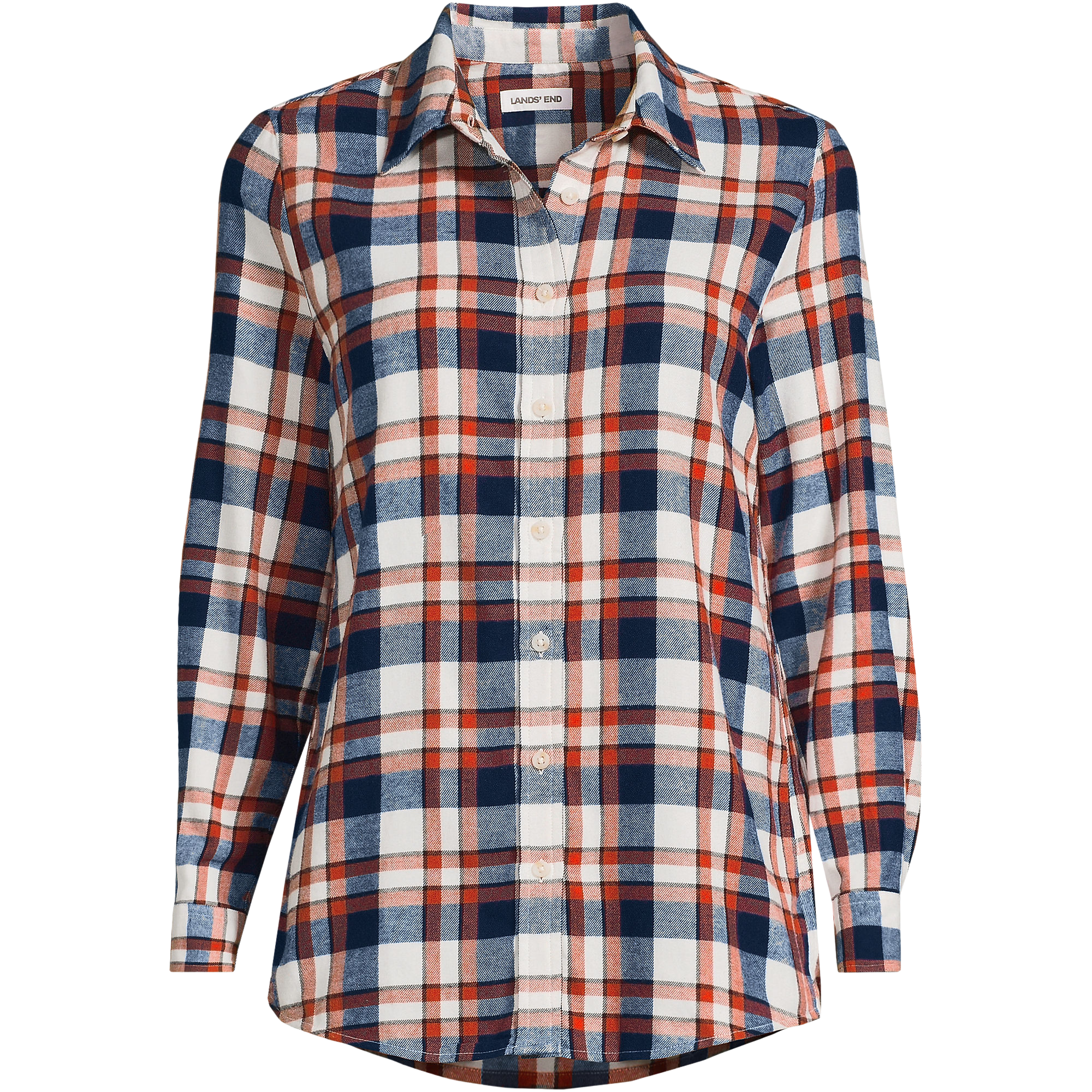 Women's Flannel Boyfriend Fit Long Sleeve Shirt