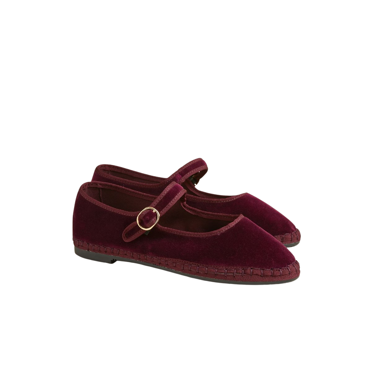 Flabelus X J.Crew Mary Jane espadrilles in velvet