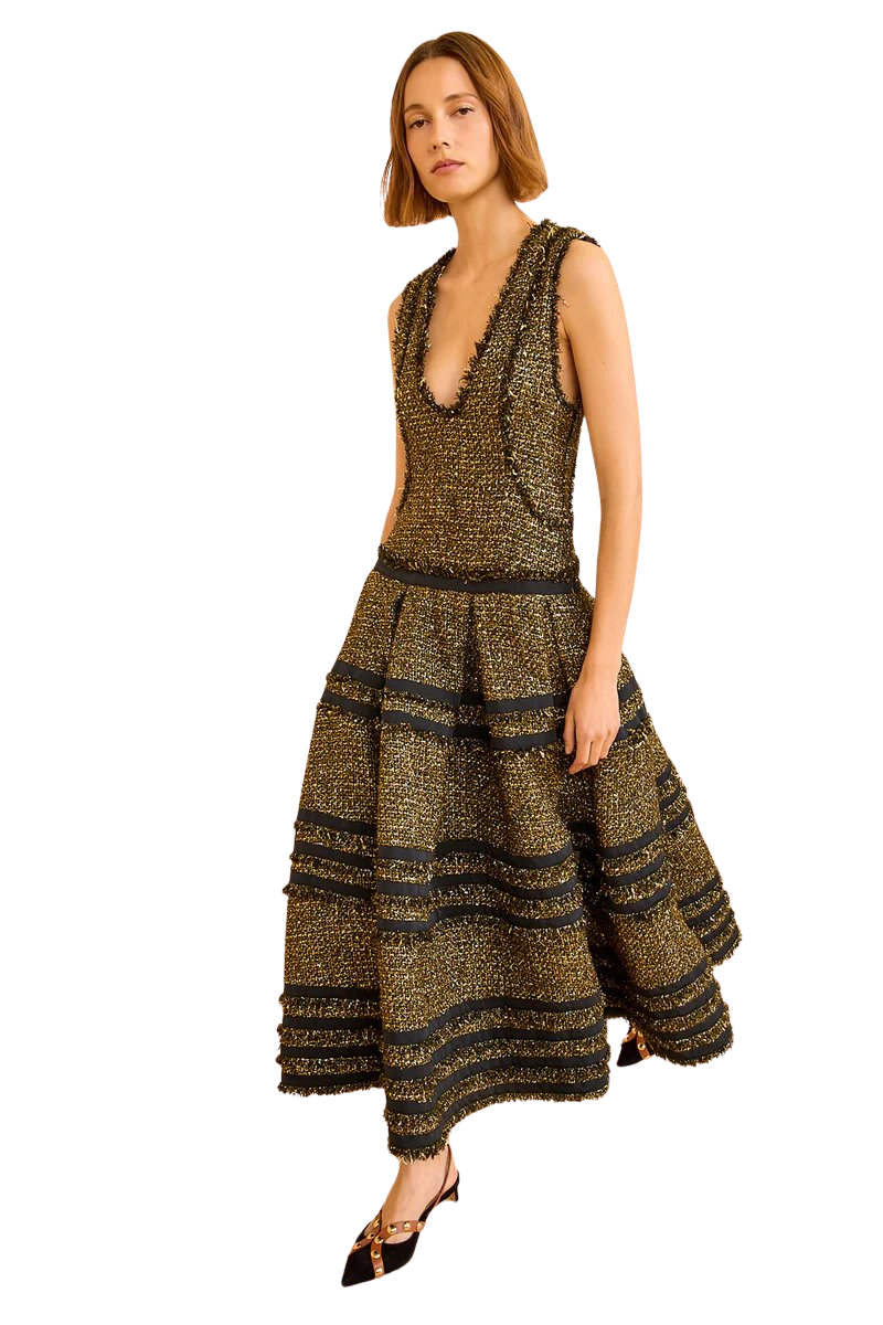 Inez Tweed Sleeveless Dress
