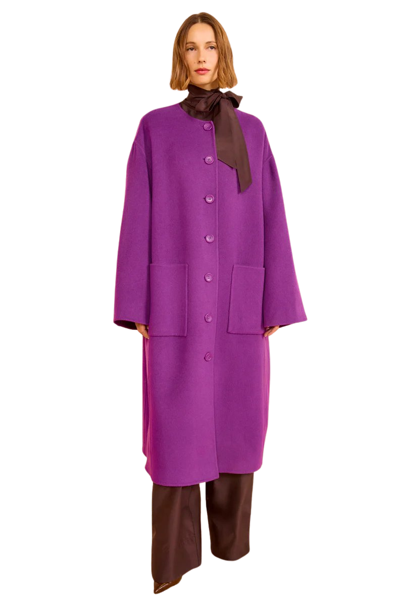 Fernanda Double Faced Wool Oversized Coat