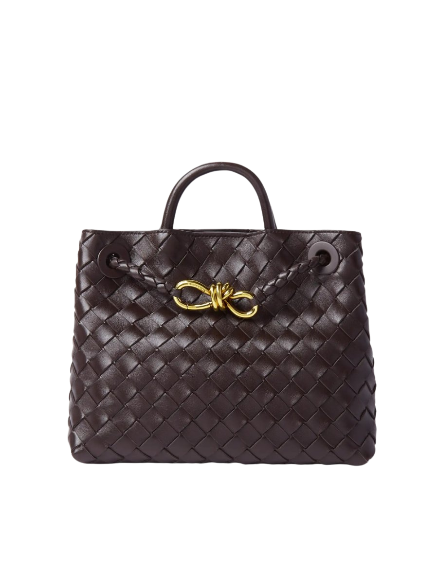 Andiamo small intrecciato leather tote