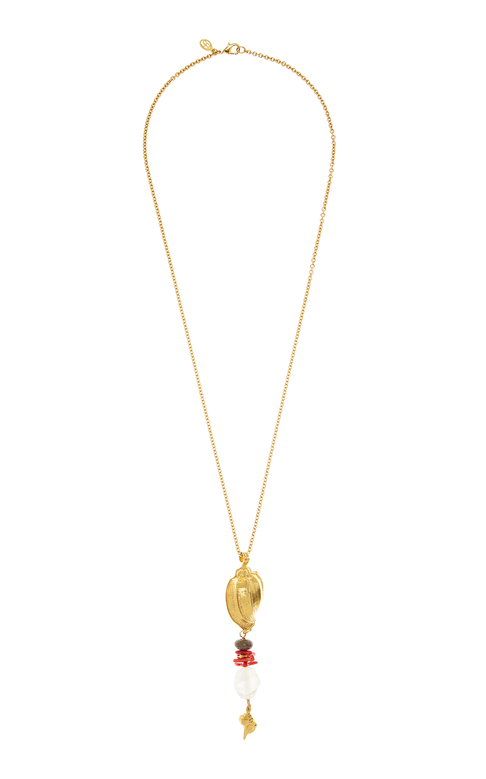 Exclusive Gold-Tone Resin Necklace