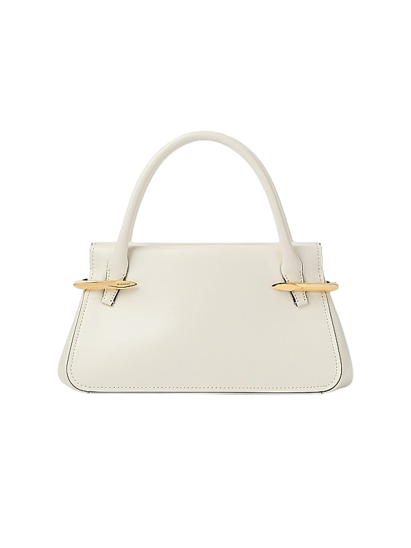 Mini Pinch Top Handle Bag in Leather