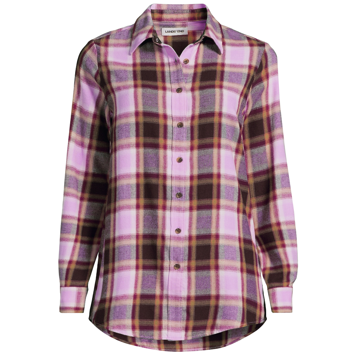 Flannel Boyfriend Long Sleeve Shirt