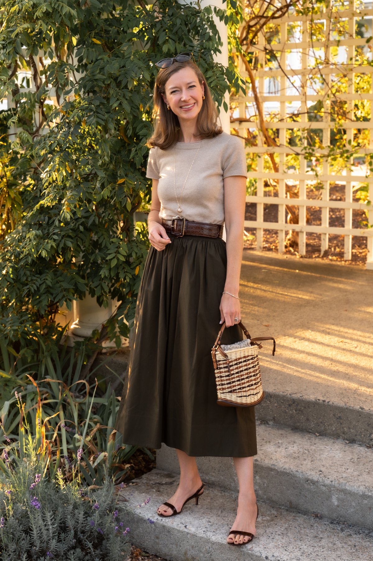 Majolica-print pleated maxi skirt - STACIE FLINNER - Stacie