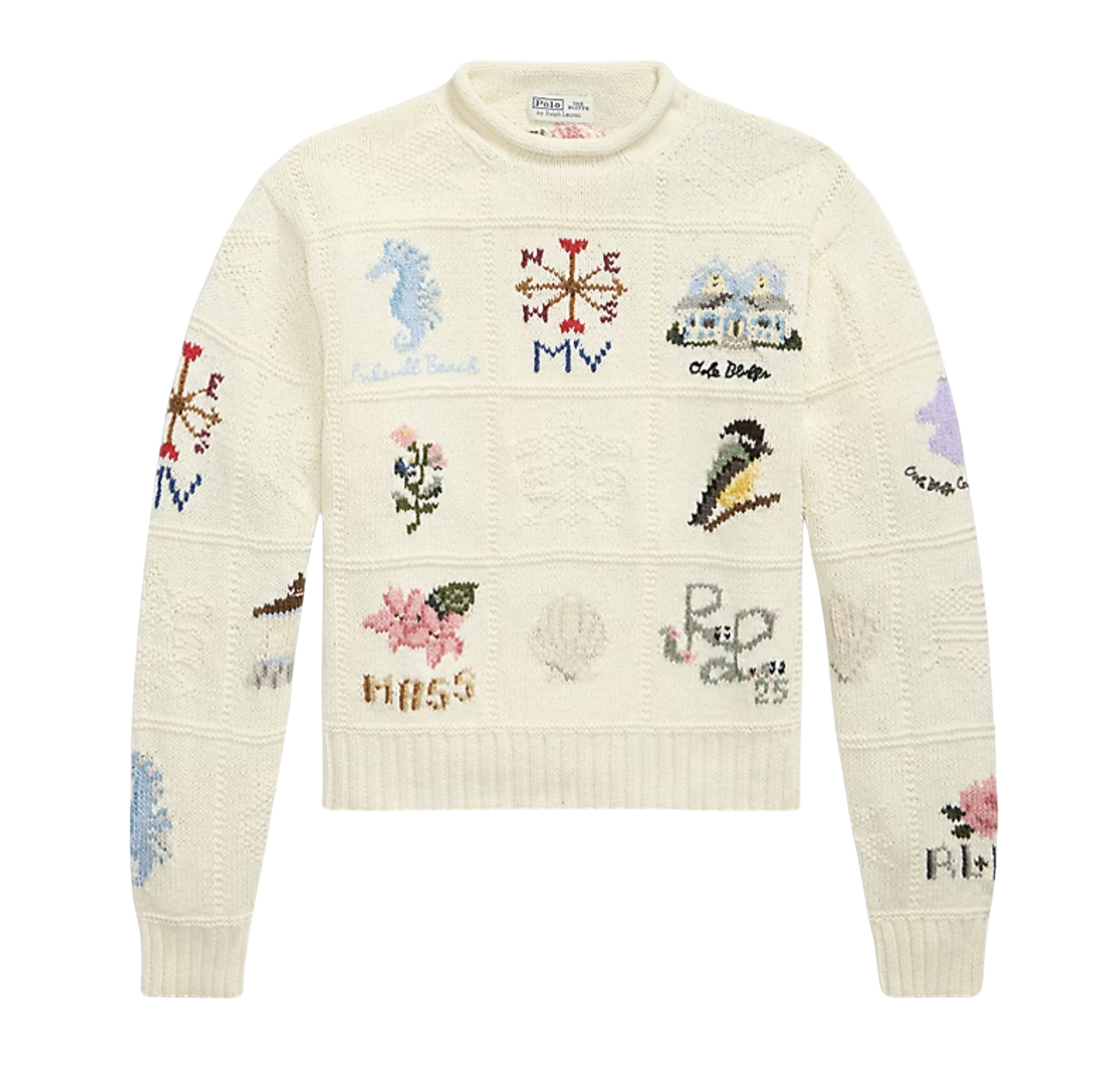 The Oak Bluffs Sampler Rollneck Sweater