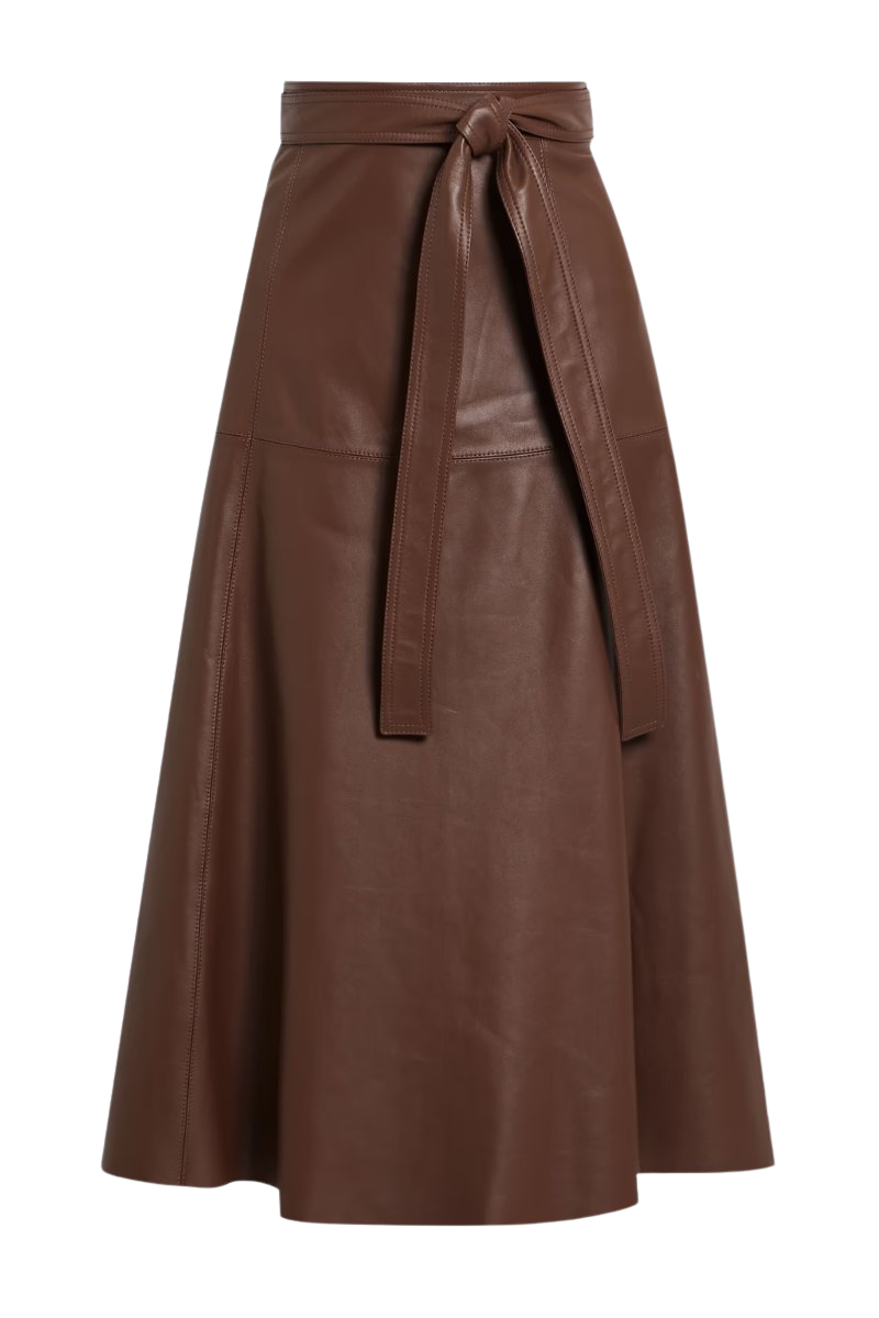 Leather Midi Skirt