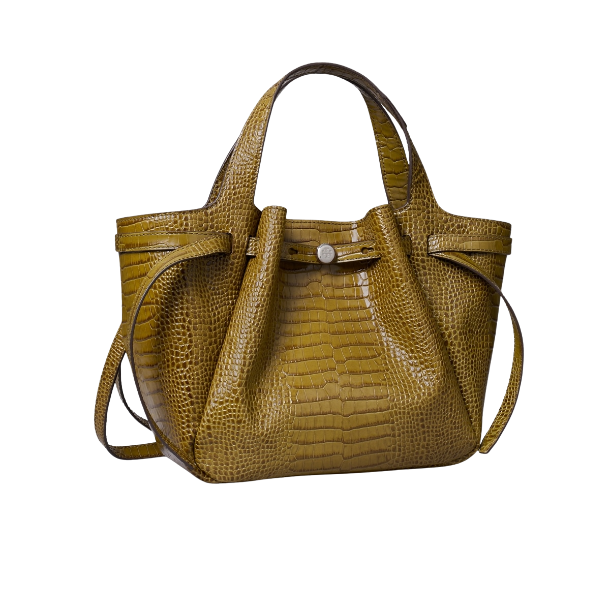 Small Romy Croc-Embossed Tote