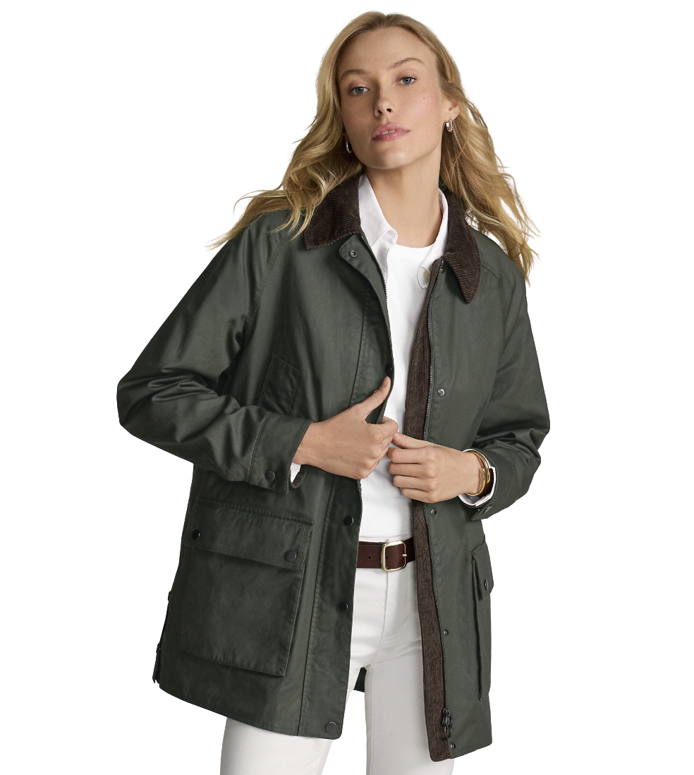 Women's Waxed Cotton Barn Coat