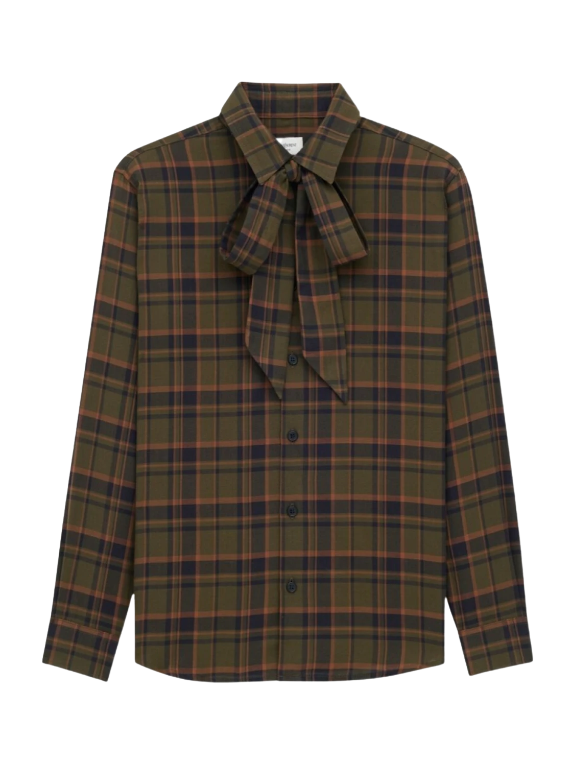 cassanre lavallière shirt in cotton plaid