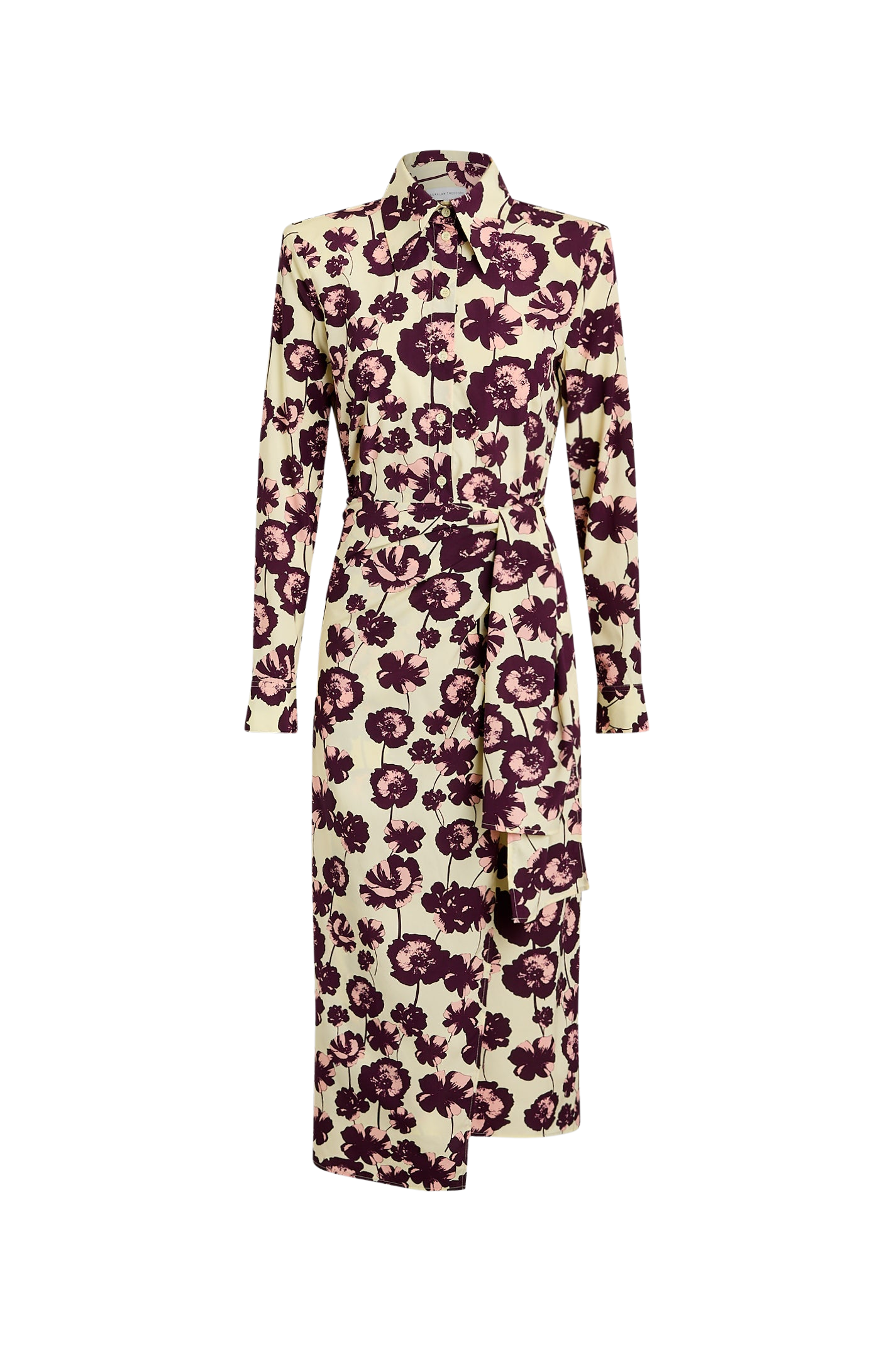 Silk Poppy Print Wrap Dress