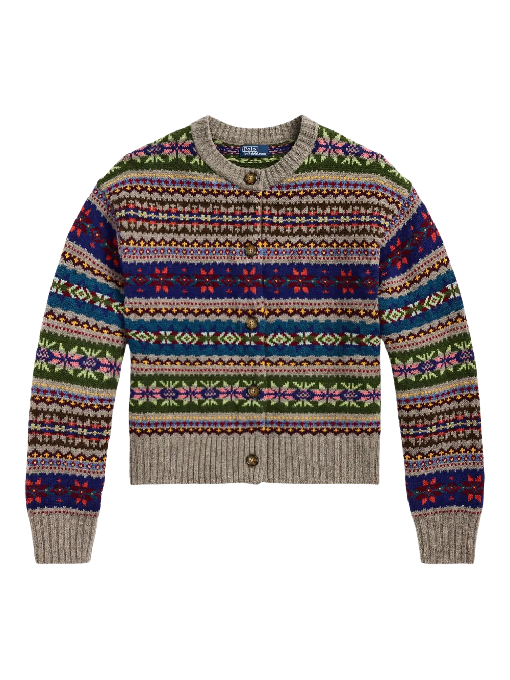 New Season Polo Ralph Lauren fair-isle patterned cardigan