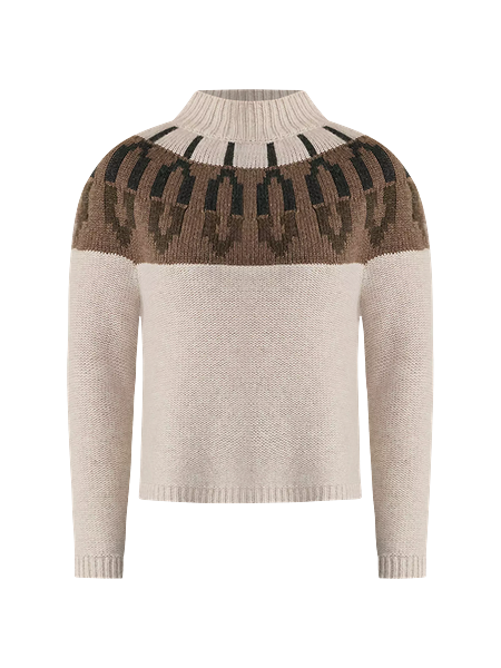 Haven Well Within Cashmere Fairisle Mock Neck Sweater
