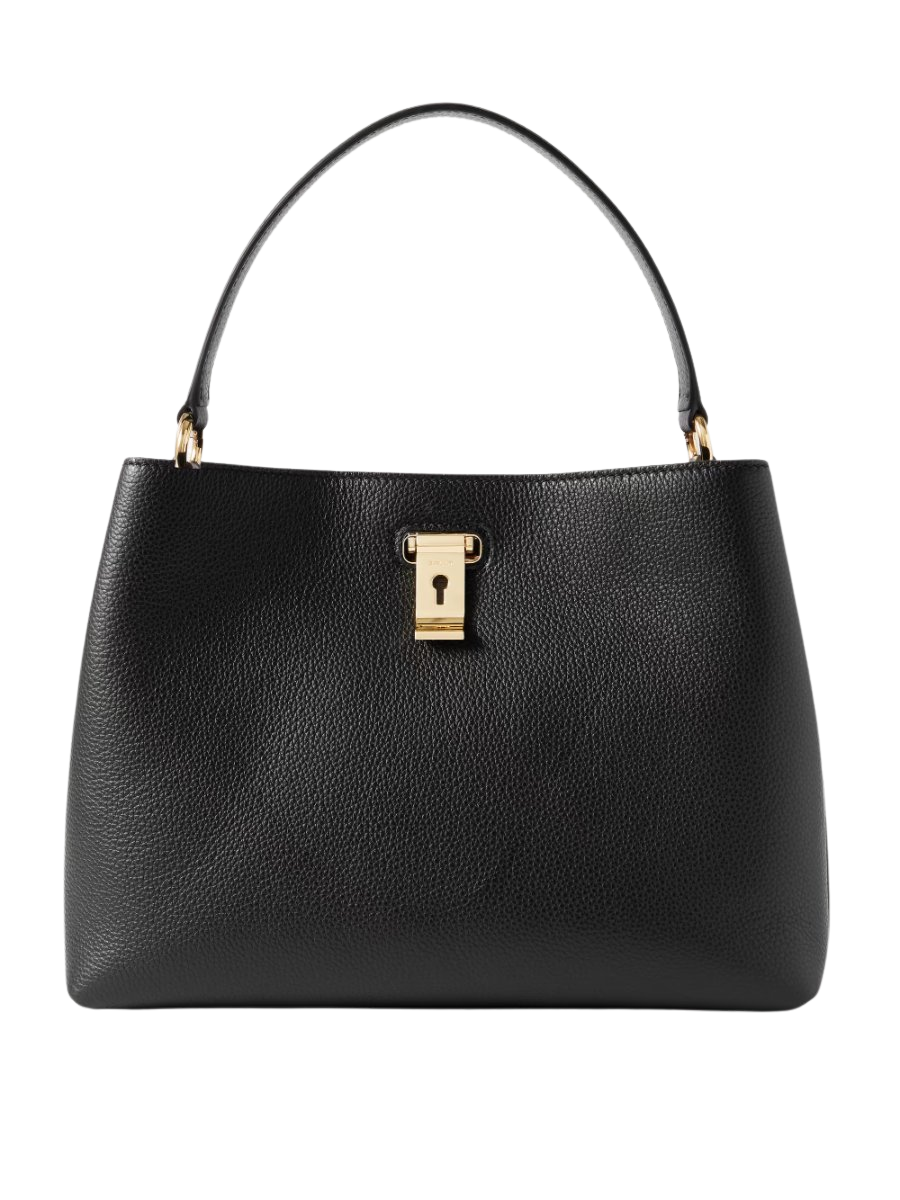 Liv textured-leather tote