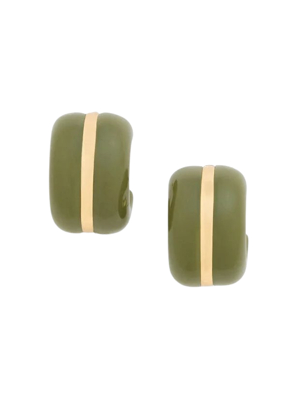 Resin Huggie Hoop Earrings